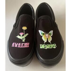 VANS Stacked Platform Shoe Women’s 5 Awaken Desire Glow In Dark School Butterfly